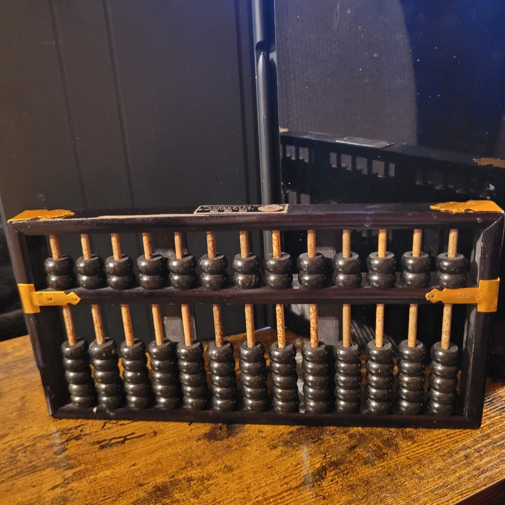 Vintage Chinese Wood Abacus